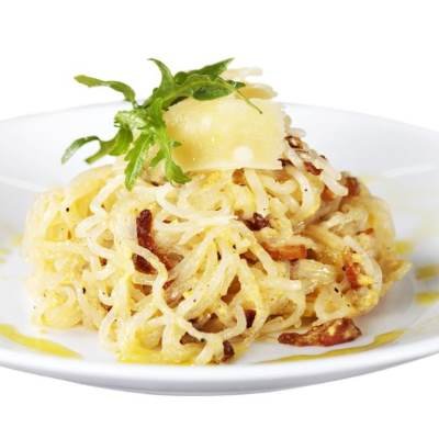 Shirataki těstoviny carbonara